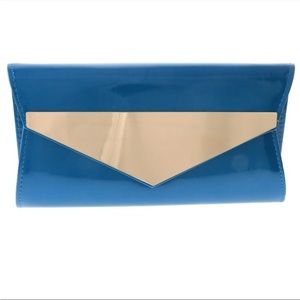 Blue & gold envelope clutch 🔥🔥🔥